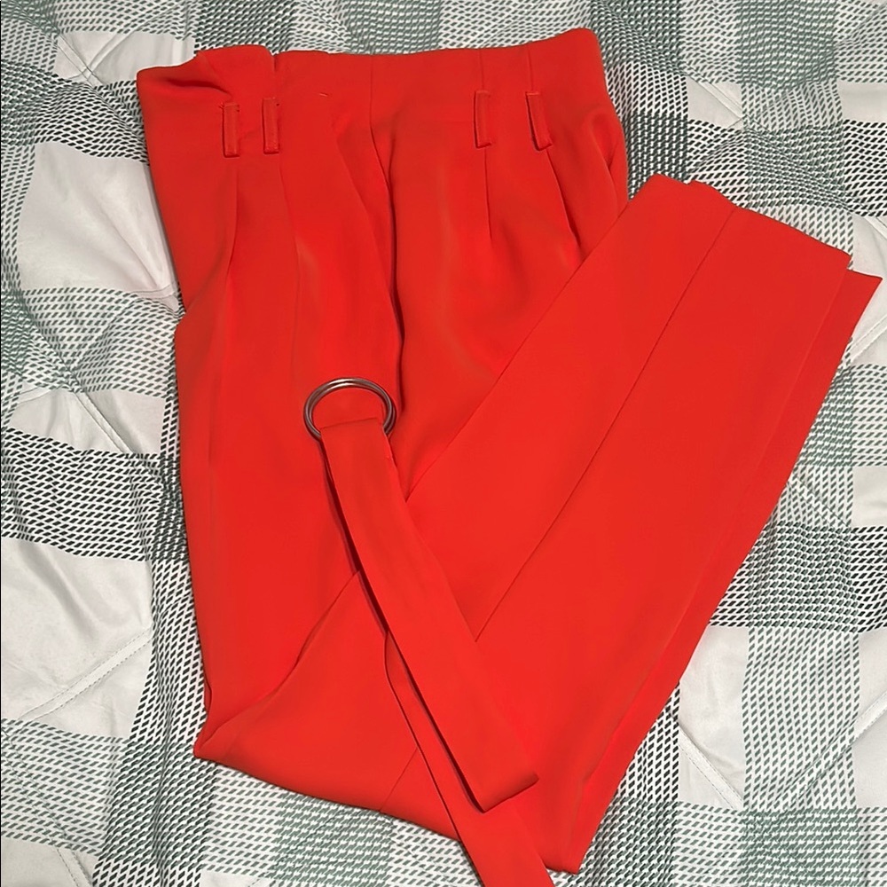 Express Vibrant Orange Pantsuit